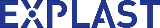 EXPLAST logo modré